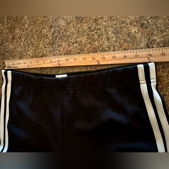 Maeve Track Pants Size XL Tall Black White Stripe Cropped Stretch Waist New - Picture 13 of 15